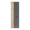 GARDEROB CADIX -EXKLUSIV- - svart/antracit, Modern, trämaterial/plast (60/195/36cm) - Mömax