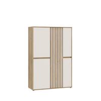 Komoda Eliston - siva/boje hrasta, Natur, drvni materijal/plastika (109,3/161,7/41,5cm) - Modern Living