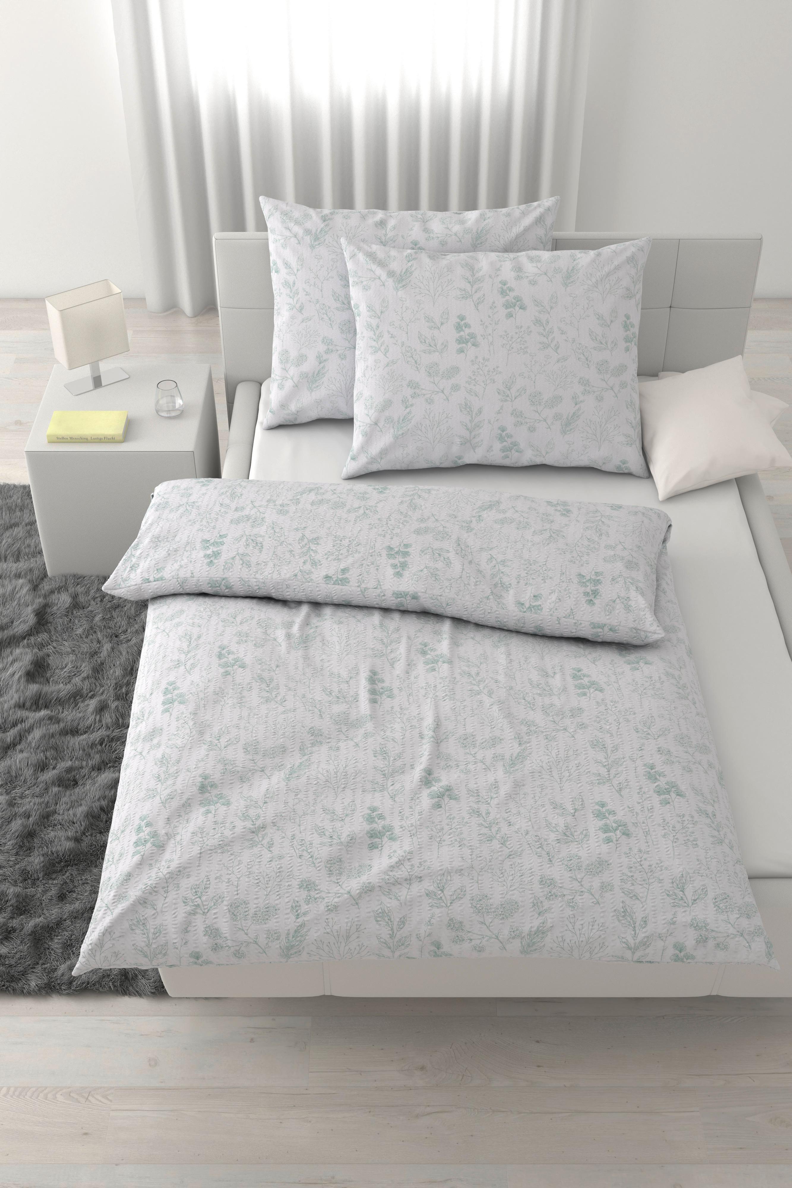 Lenjerie de pat Paris cca. 200x220/2x50x70cm - verde mentă, textil (200/220cm) - Mömax