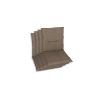 Sesselauflagenset Taupe, 4-teilig - Taupe, Basics, Textil (48/5/98cm)