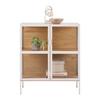 VITRINE AMY -EXKLUSIV- - Eikenkleuren/Beige, Modern, Houtcomposiet/Kunststof (80/93,5/35cm) - Mömax