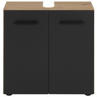 Bază pentru lavoar CALVI - culoare lemn stejar/gri, Modern, material pe bază de lemn (60/60/30cm) - Mömax