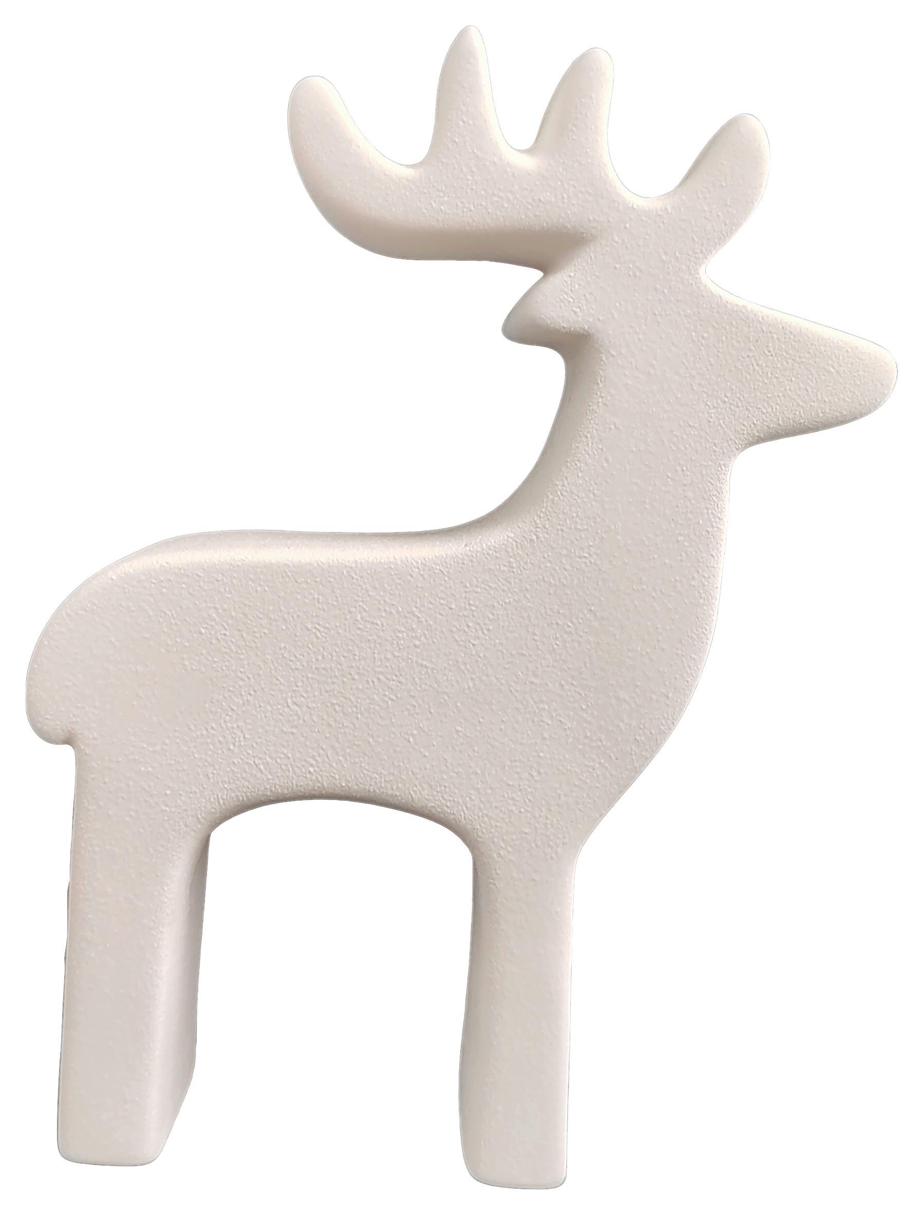 Elan decorativ Joshi - alb, Konventionell, ceramică (11,3/14,9/3,7cm) - Modern Living