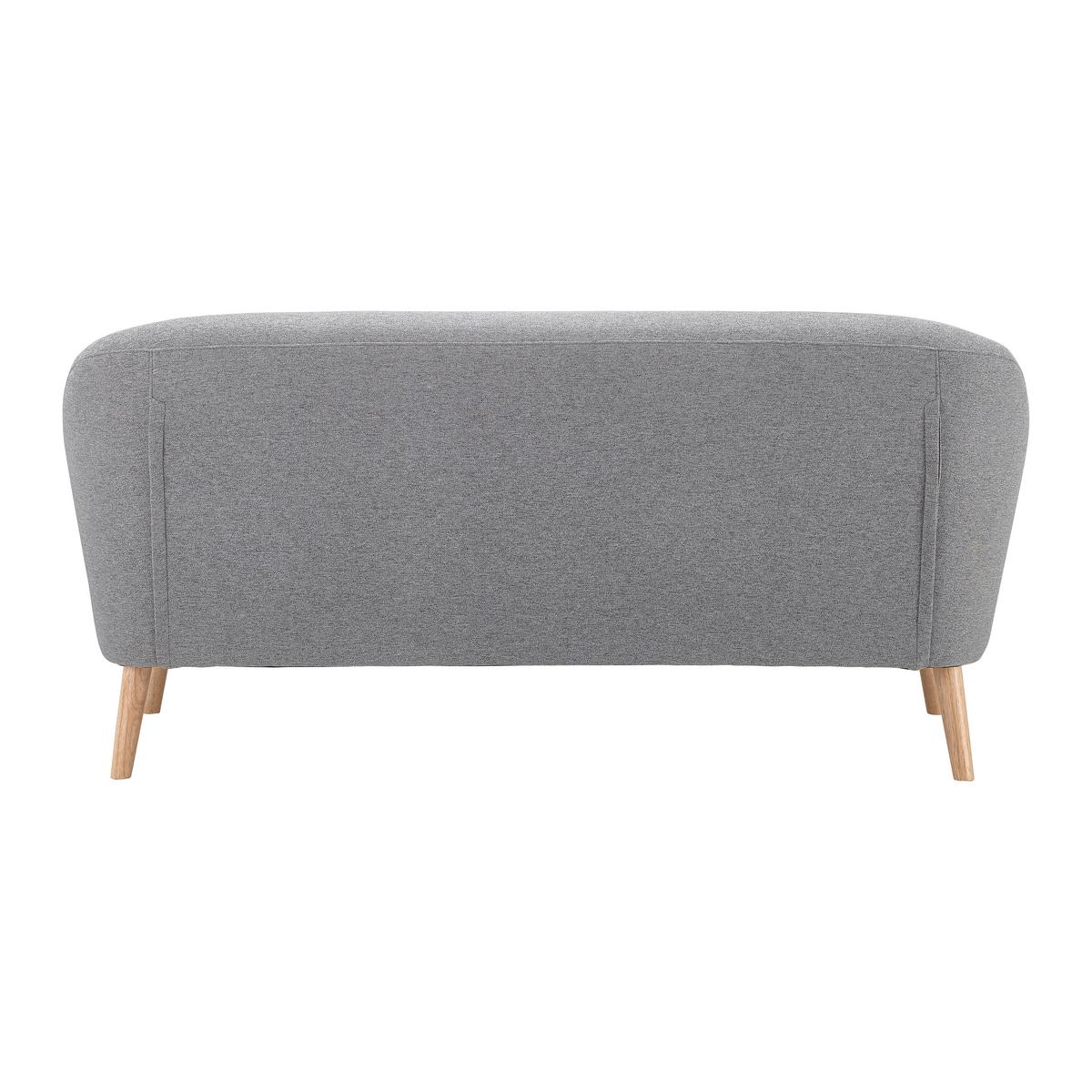 2-SITZER-SOFA ANELA - Hellgrau/Naturfarben, Modern, Holz/Textil (168/79/84cm) - Bessagi Home