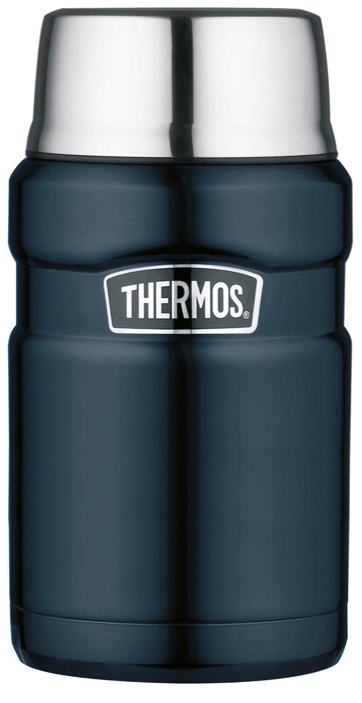 POJEMNIK TERMICZNY 4001.256.071 - ciemnoniebieski/niebieski, Basics, metal (0,71l) - Thermos