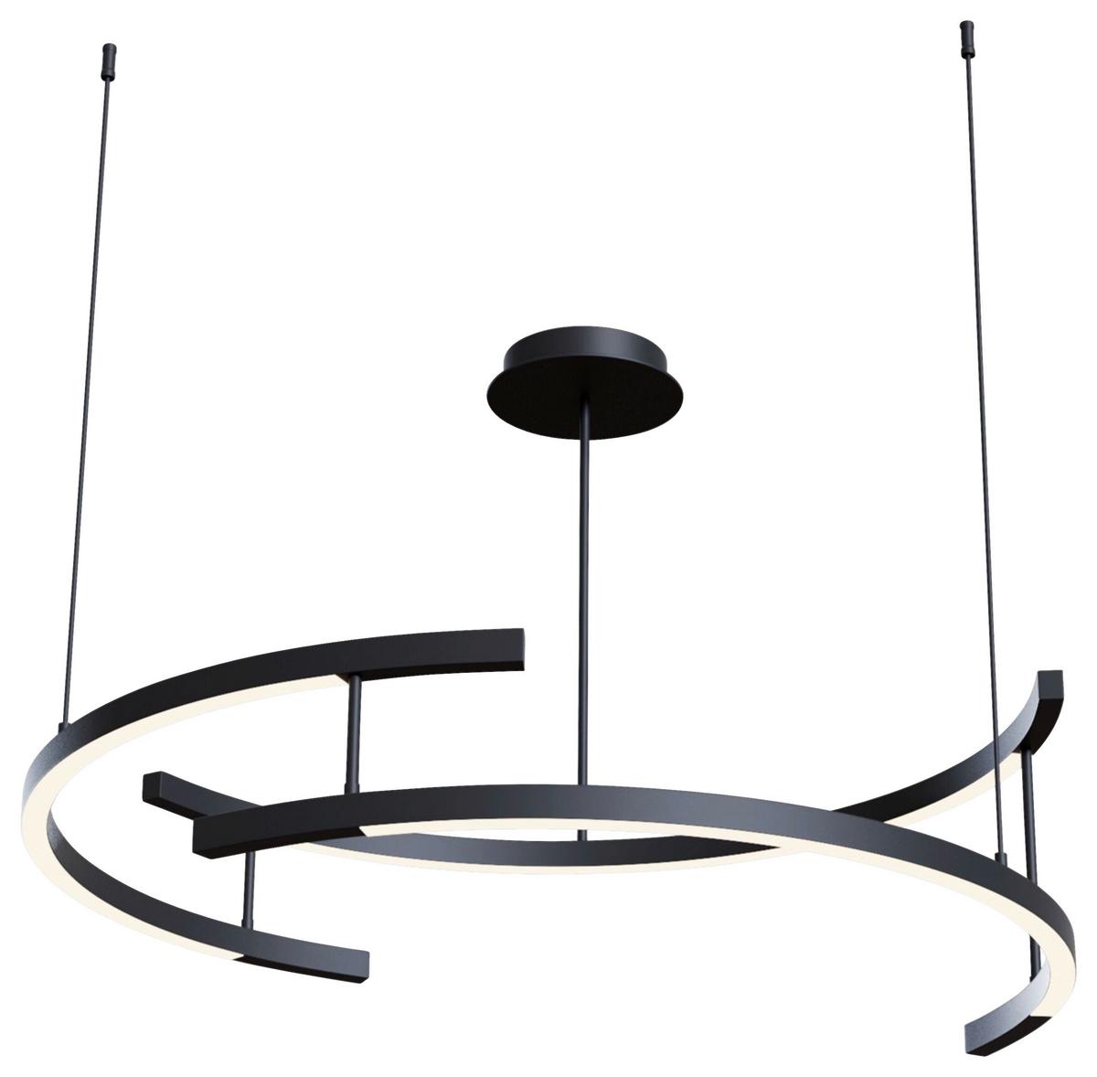 LAMPE À PENDENTIF LINE - Schwarz, Basics, Metall (83/25,9/83cm) - MAYTONI