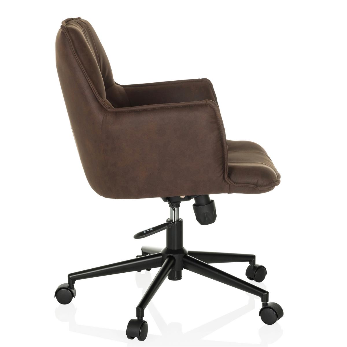 Drehstuhl Solao Life Dunkelbraun - Dunkelbraun/Schwarz, MODERN, Kunststoff/Textil (54/85/70cm) - MID.YOU