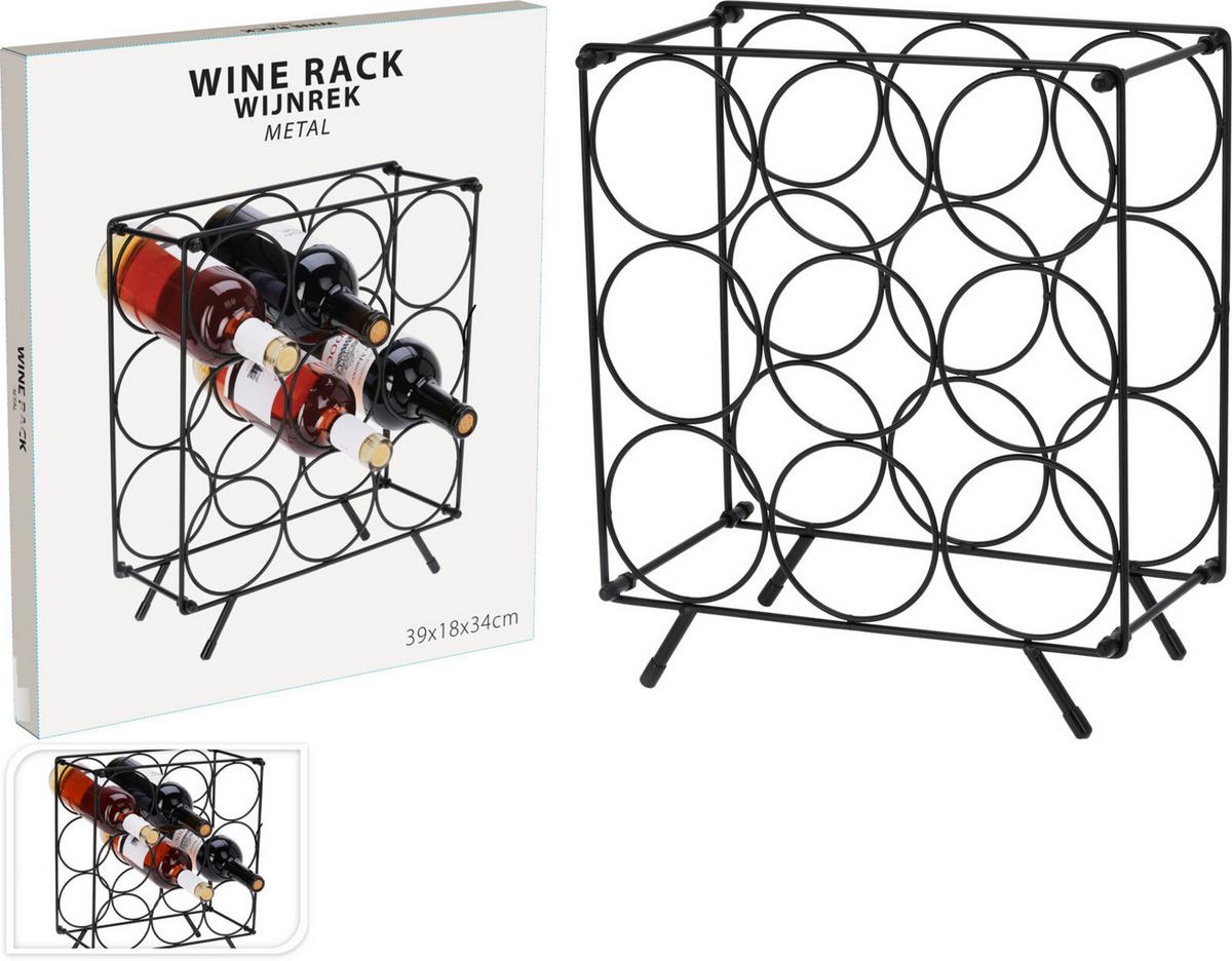 Etajeră pentru sticle de vin Nine - Basics (31/18/36,5cm)
