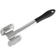Fleischklopfer Franz aus Aluminium - Silberfarben/Schwarz, Kunststoff/Metall (27,5cm)