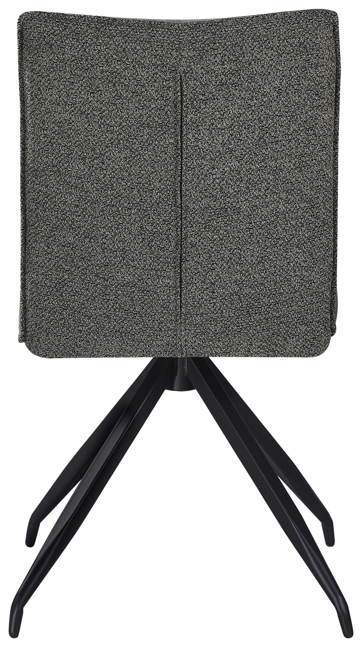 Stuhl Nova Grün - Schwarz/Grün, MODERN, Textil/Metall (47/88/63cm) - Premium Living