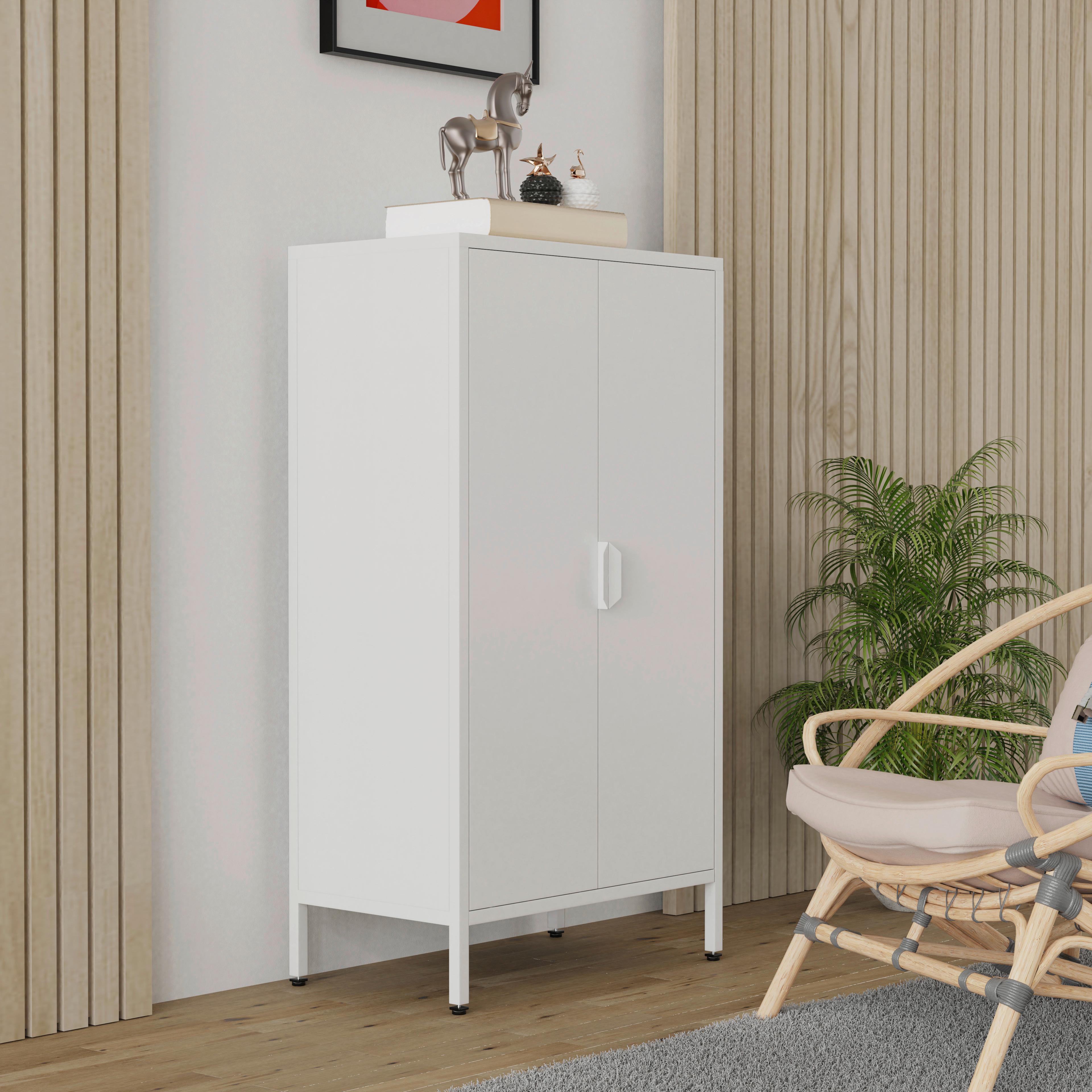 HIGHBOARD FLOKAS M - Weiss, Design, Metall (60/110/35cm) - MID.YOU