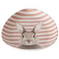 Tányér Fluffy - rózsaszín/fehér, Basics, kerámia (16/20/2cm) - Modern Living