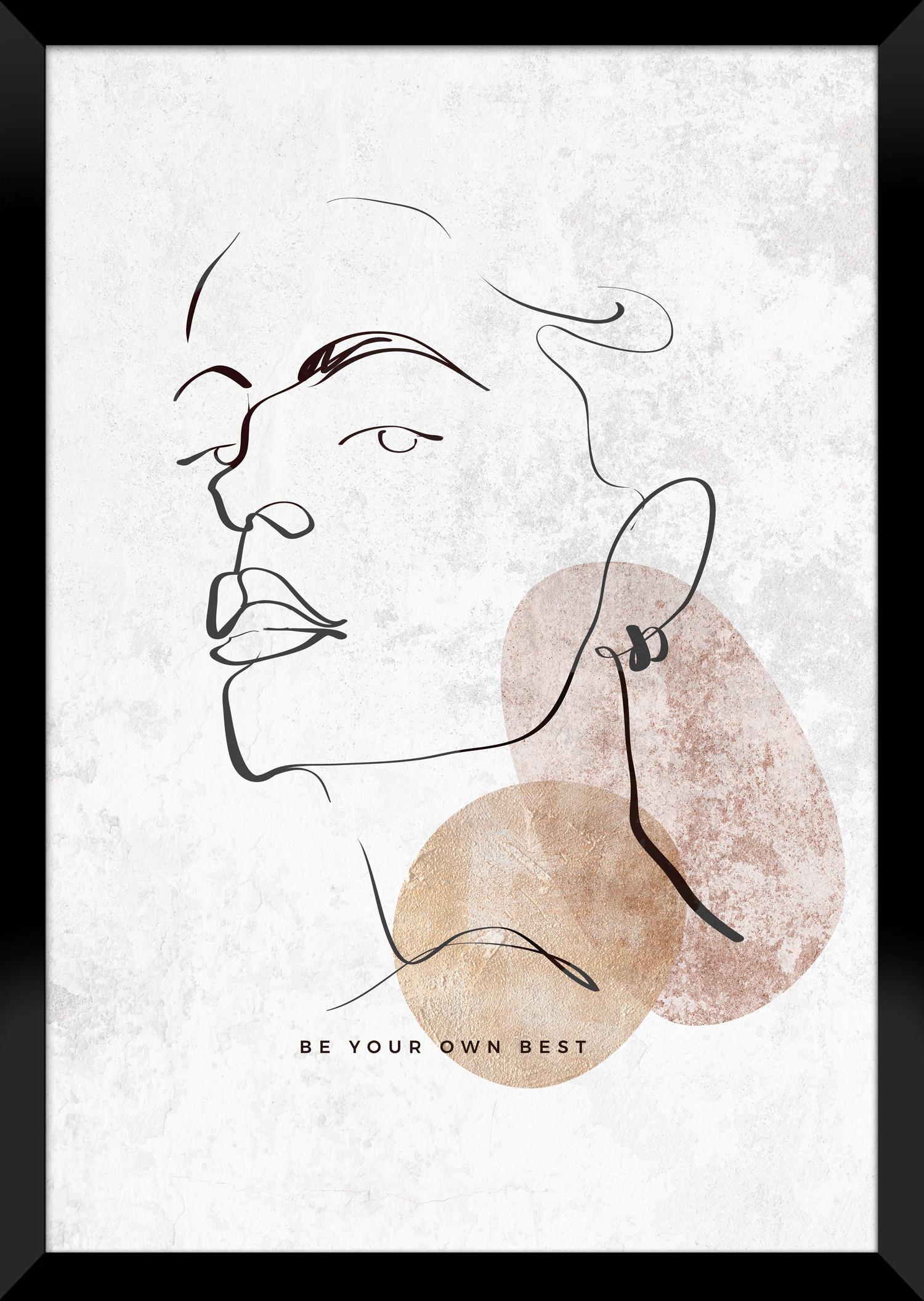 Bild Image ca. 30x40cm - Beige/Grau, Holzwerkstoff/Papier (30/40cm) - Modern Living