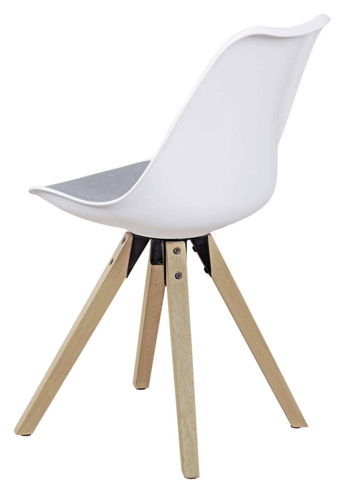 Set Stolov Lima - siva/barve hrasta, Design, umetna masa/tekstil (48/89/48cm) - MID.YOU