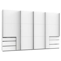 Ormar S Kliznim Vratima Level 36a - bijela/boje kroma, Basics, drvni materijal/metal (350/216/65cm) - Modern Living