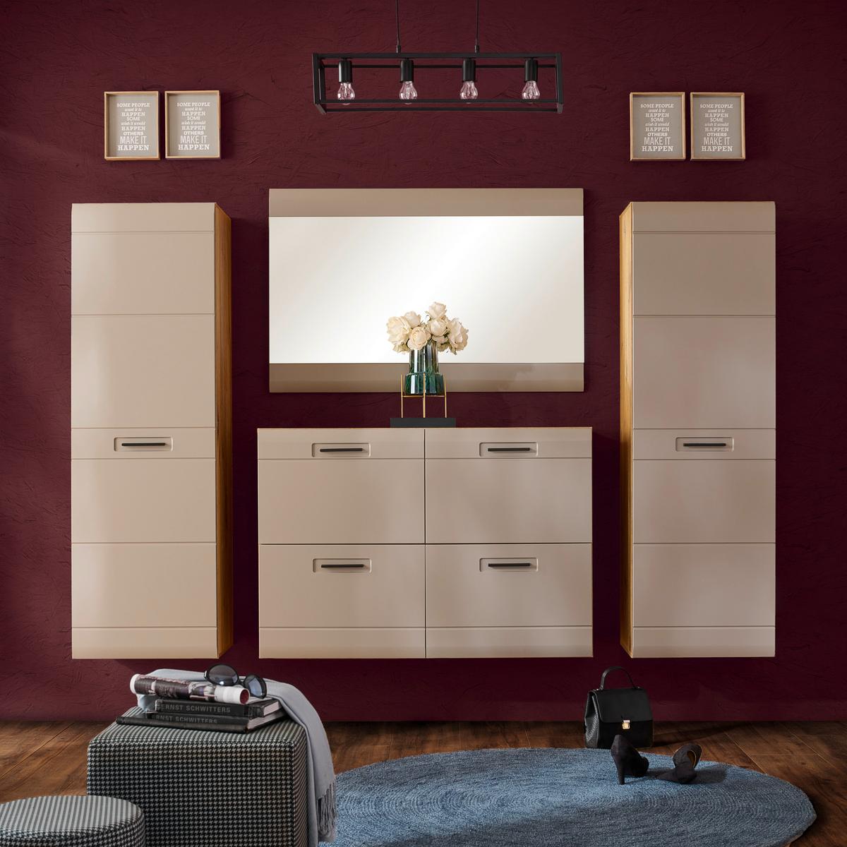 Ormarić Za Cipele Auris - siva/boje hrasta, Moderno (120/82,7/37,1cm) - Modern Living
