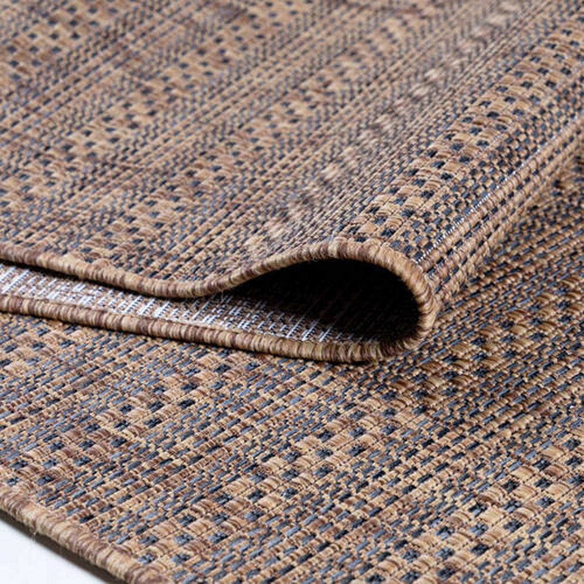 Preproga Za Zunanjo Uporabo Zagora, Rjava, 120x170cm - črna/rjava, Basics, tekstil (120/170cm) - Novel