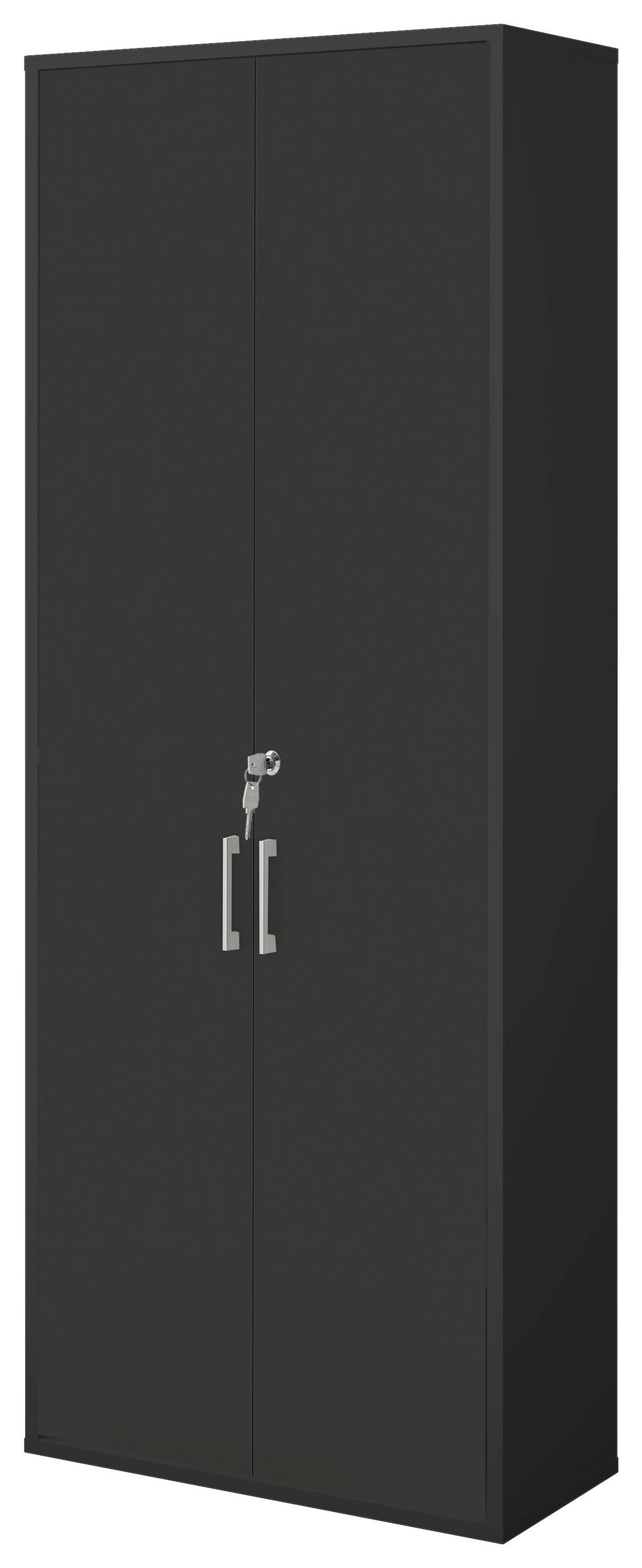 Türenset Big Profi Office Anthrazit Matt - Anthrazit/Alufarben, Modern, Holzwerkstoff/Metall (77/211/40cm) - Mömax
