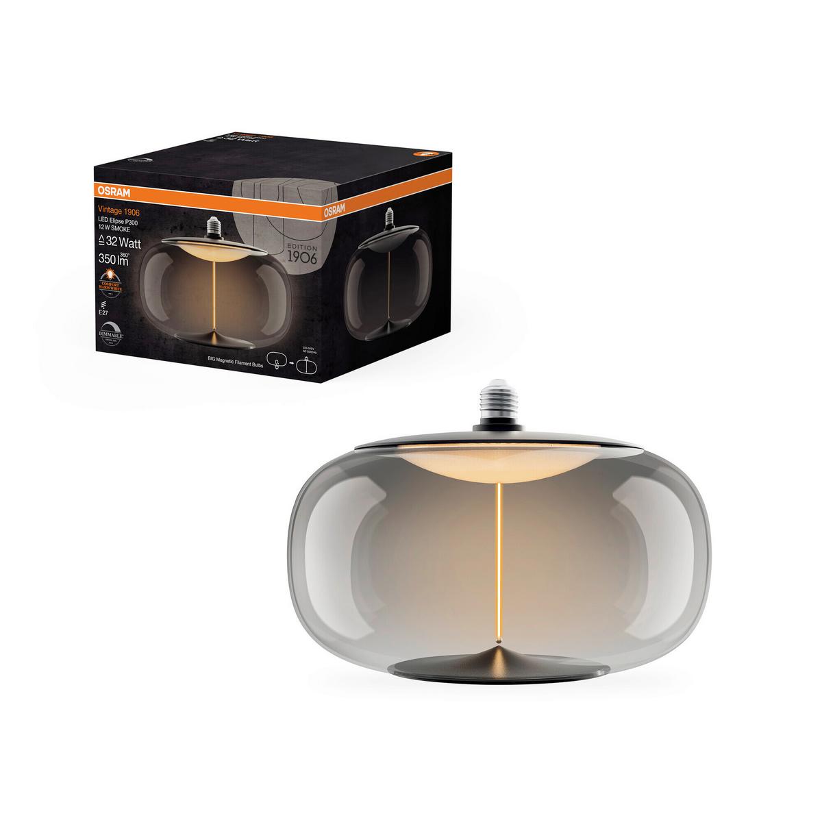 ŻARÓWKA LED 1906LBELPD 12W/818 SMMAG E27 - szary, Konventionell, tworzywo sztuczne (30/21cm) - Osram