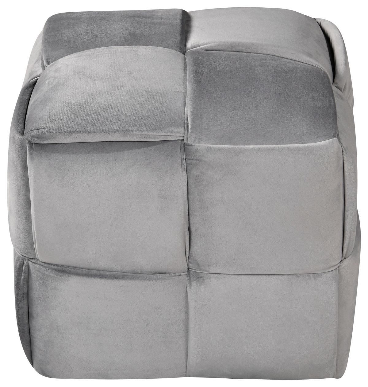 TABURET ELLIOT - gri, Modern, plastic/lemn (46/41/46cm) - Mömax