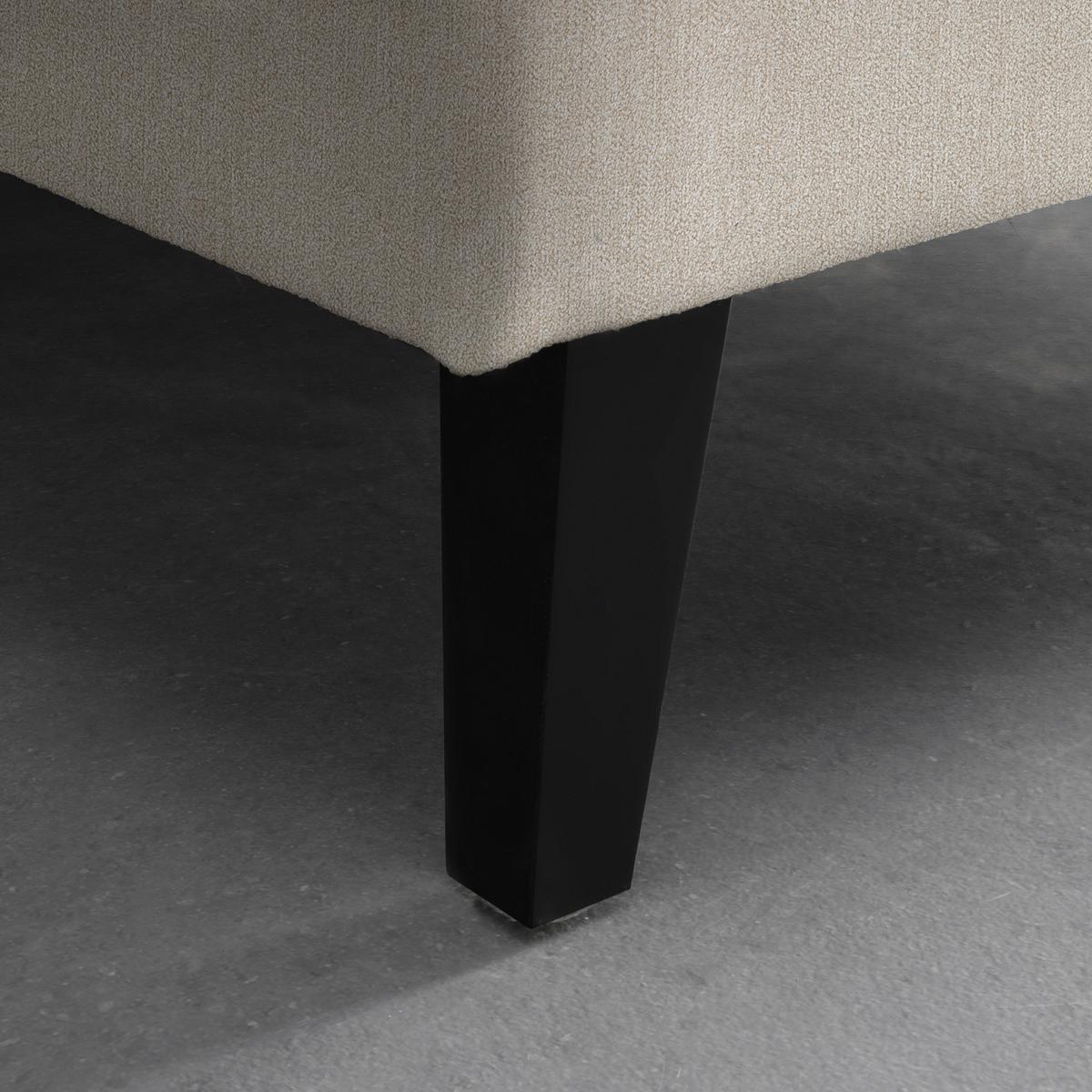 Ecksofa Boston Beige - Beige/Schwarz, Konventionell, Holz/Textil (215/92/160cm) - Based
