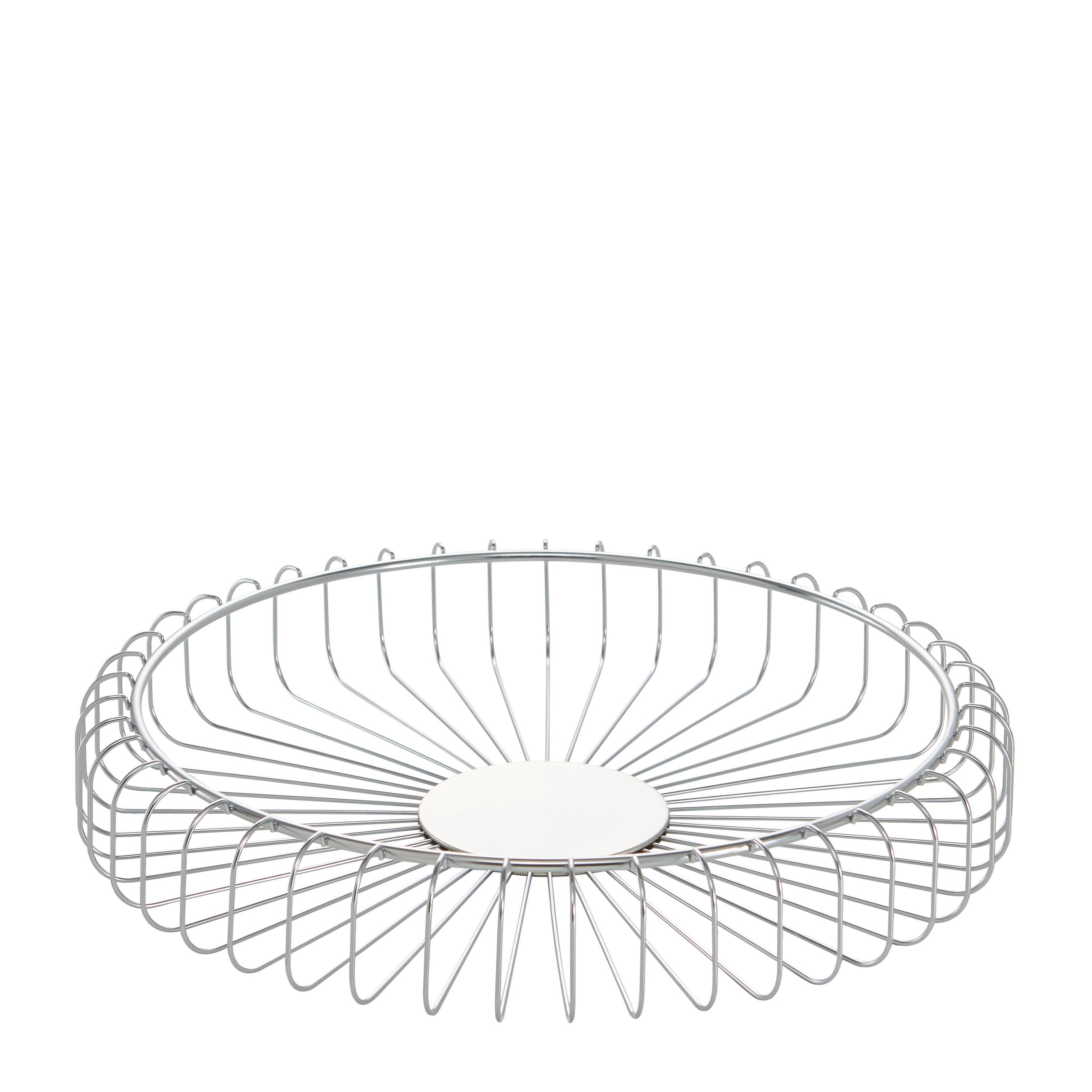 KOSZ NA OWOCE 97255 BLOMUS - kolor srebrny, Basics, metal (37/6cm) - Blomus