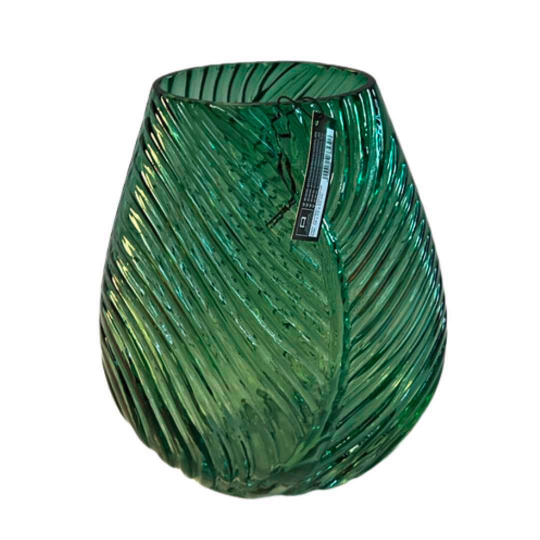 Üvegváza Zöldike - M - zöld, Design, Üveg (19/23/12cm)