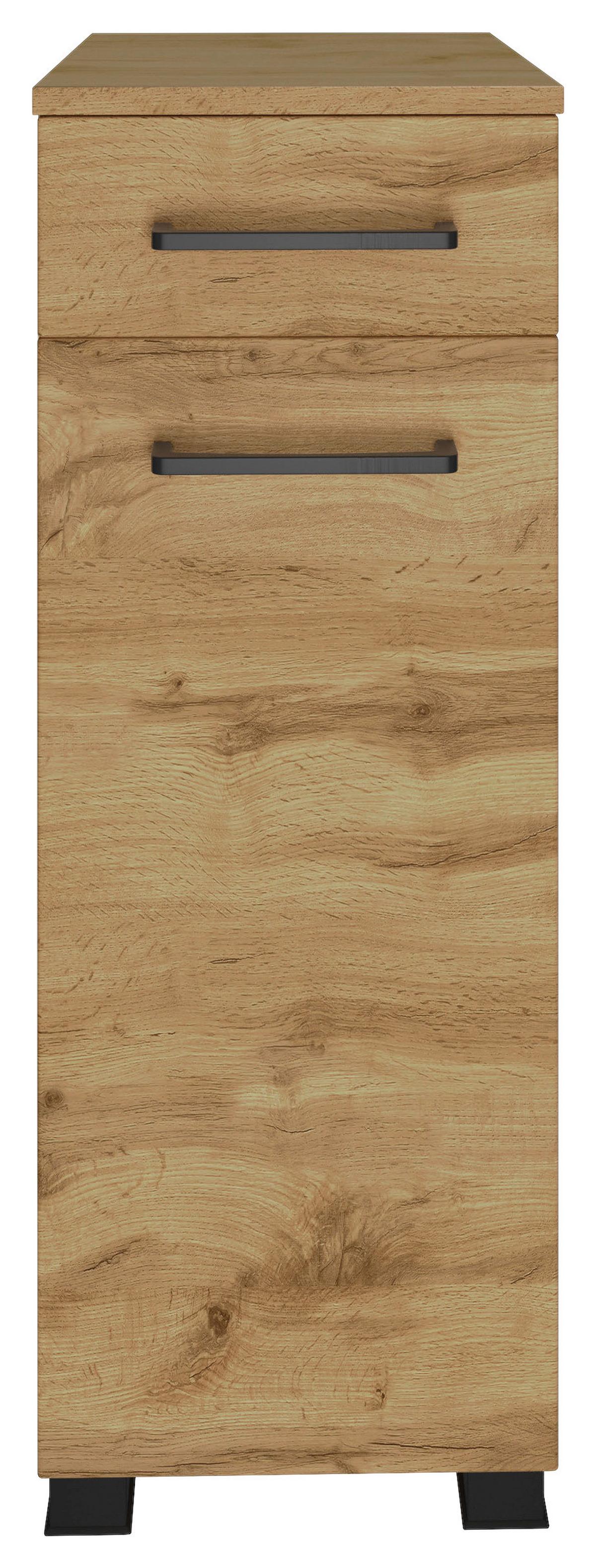 Unterschrank Manchester Eiche Wotan - Eichefarben/Eiche Wotan, MODERN, Holzwerkstoff/Metall (30/79/35cm) - Held