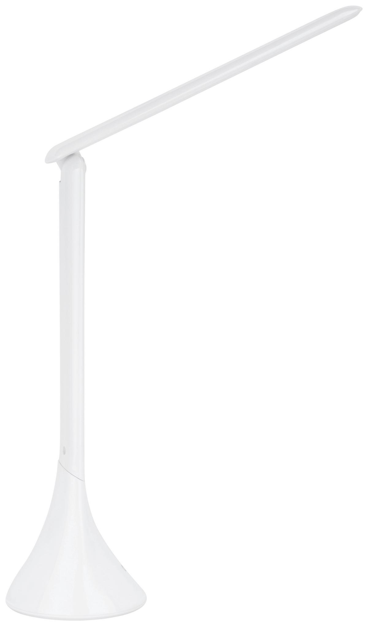 Led Íróasztali Lámpa Uff - fehér, Modern, műanyag (7,8/7,8/24,8cm) - Mömax