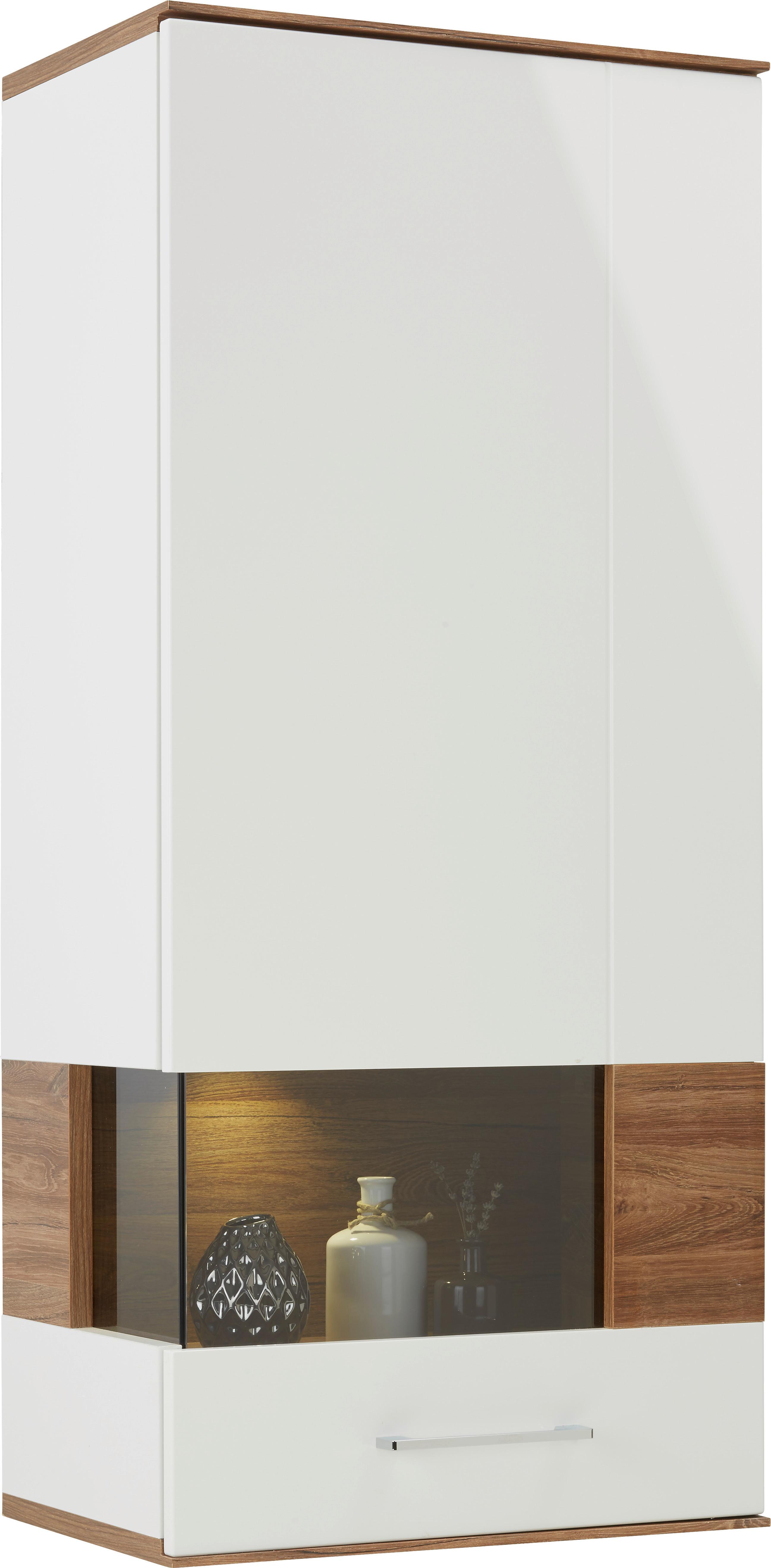 Hängeelement in Weiß Hochglanz - Weiß, MODERN, Holz (60/133/37cm) - Premium Living