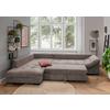 HÖRNSOFFA ALVITO - brun/korall, Design, trä/textil (202/298cm) - P & B