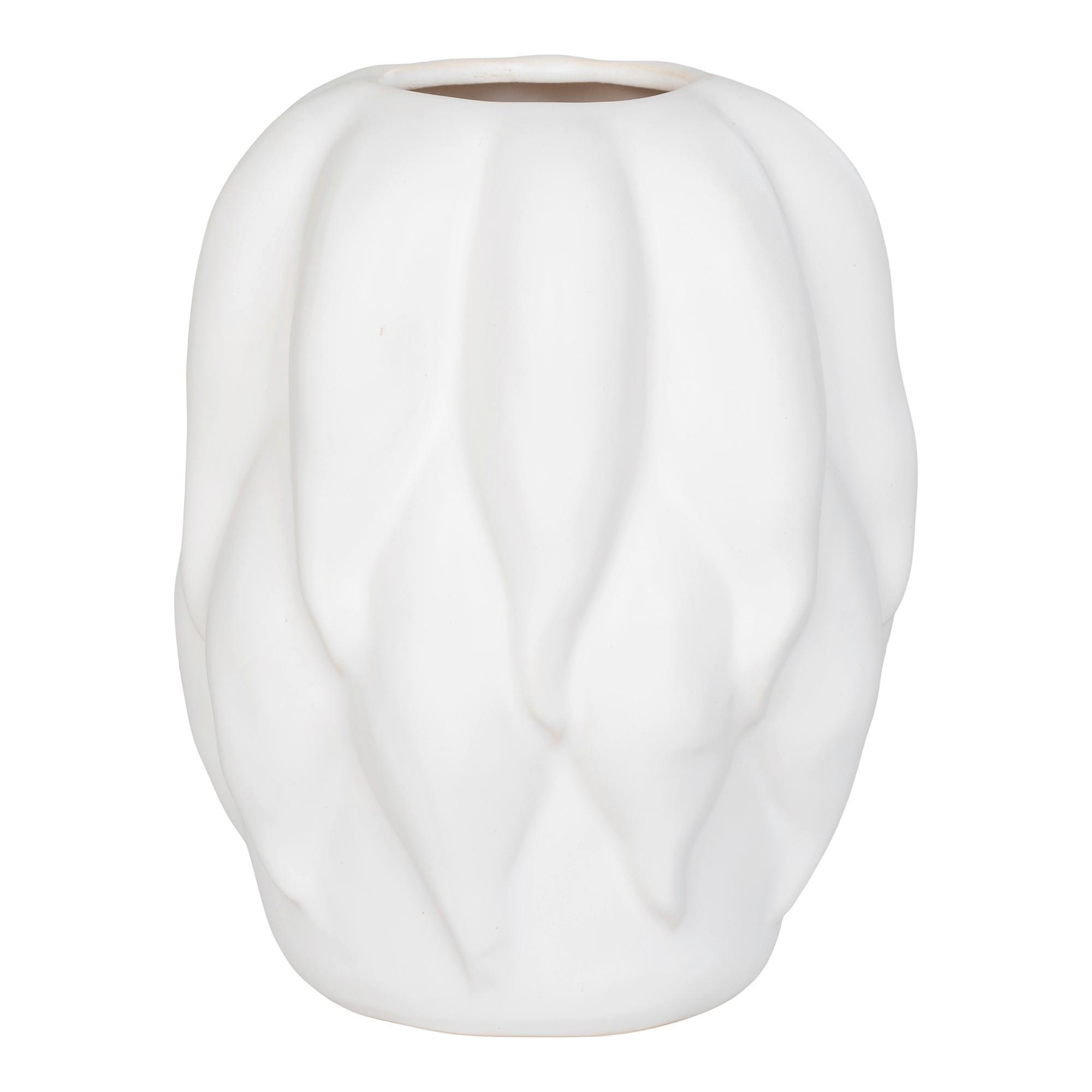 Vase Beige - Beige, Design, Keramik (19.5/26/19.5cm)