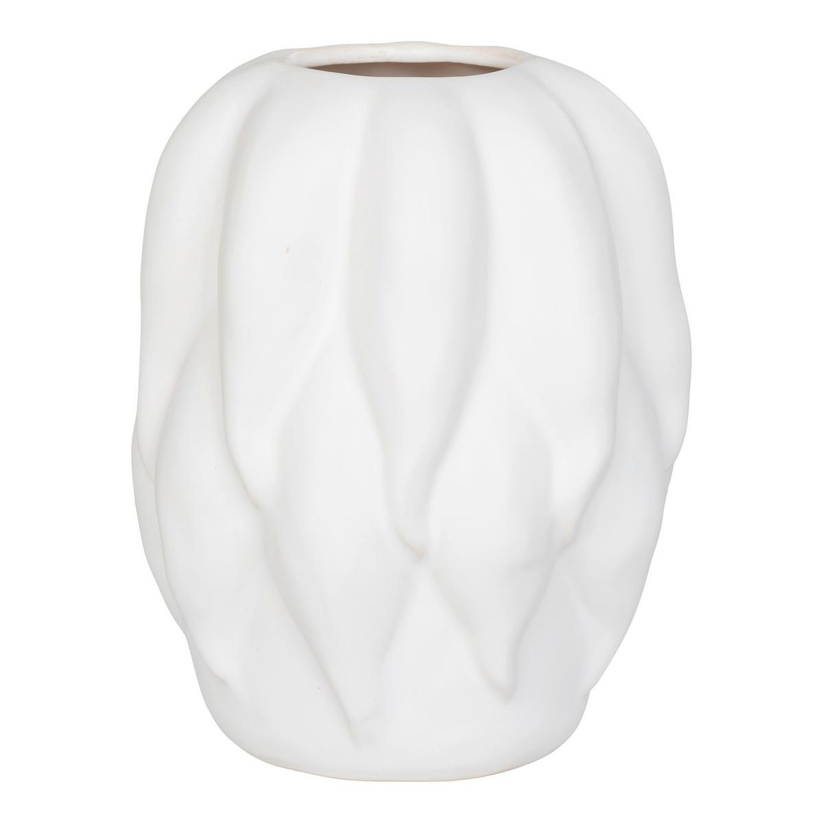Vase Beige - Beige, Design, Keramik (19.5/26/19.5cm)