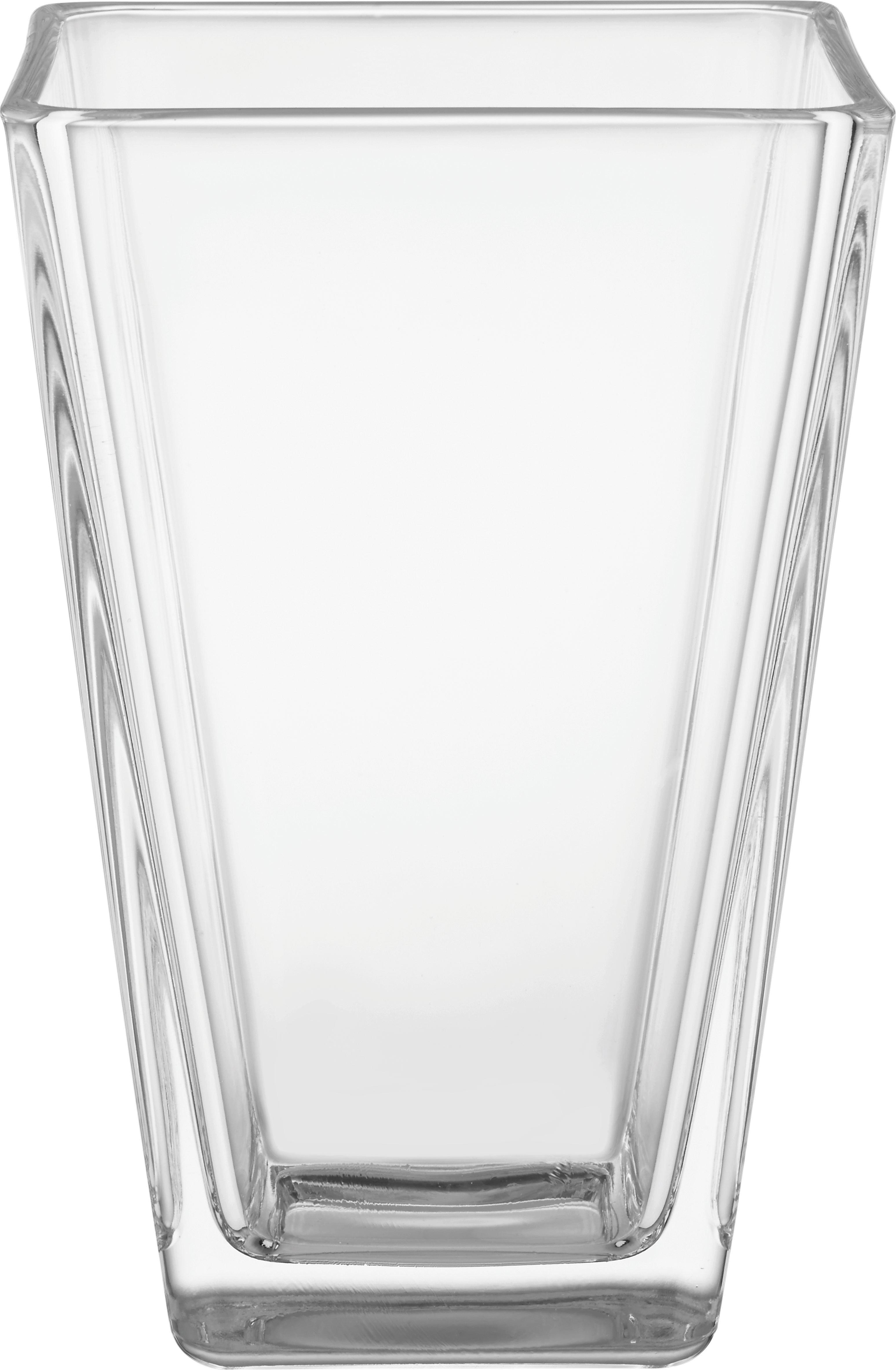 Vase Mona aus Glas - Klar, Design, Glas (17cm) - Based