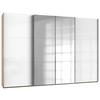 Ormar S Kliznim Vratima Level 36 D - boje hrasta/bijela visoki sjaj, Moderno, drvni materijal/metal (350/236/65cm) - Modern Living