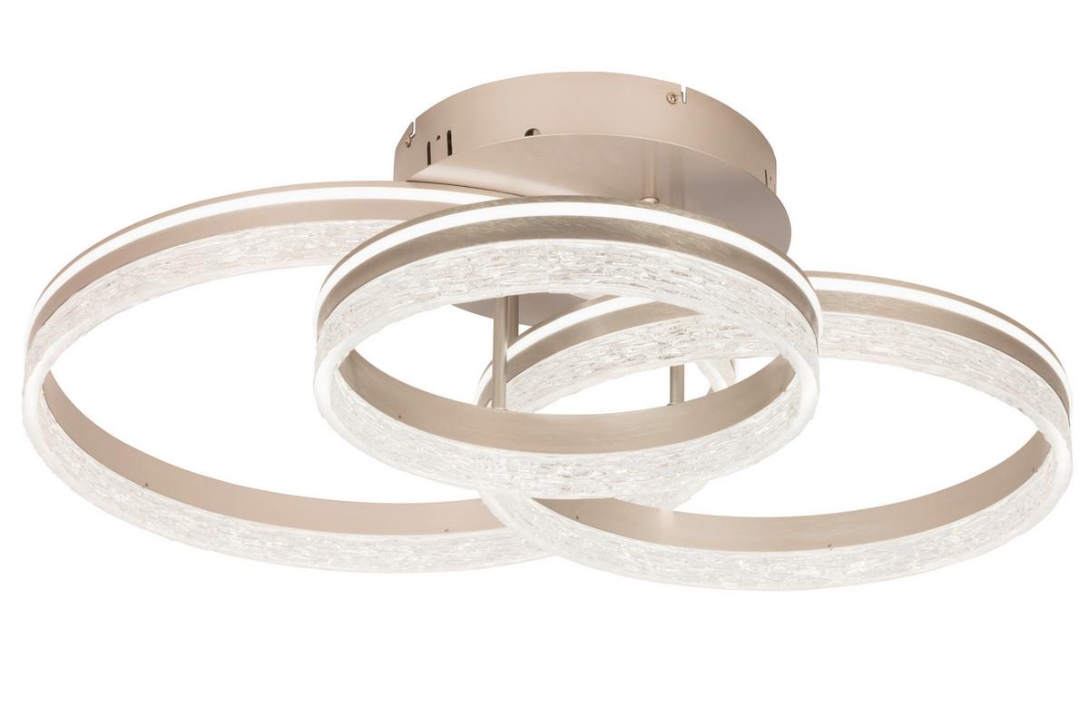 LAMPA SUFITOWA LED SWANSEA *SBN* - cappuccino, Design, tworzywo sztuczne/metal (72/63/22cm) - Novel