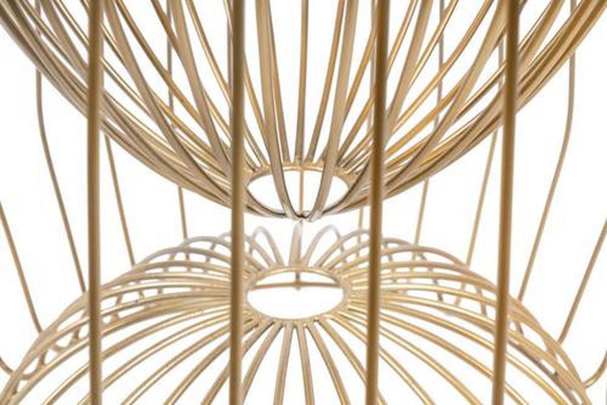 BEISTELLTISCH LTYOM-BRW - Messingfarben/Braun, Basics, Stein/Metall (50/50/51cm) - Kayoom