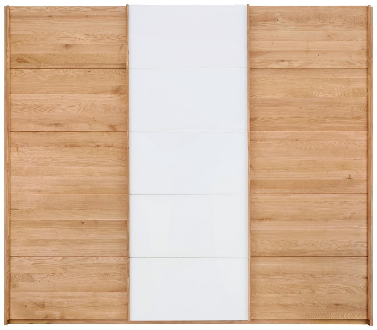 Schwebetürenschrank Monterray Eichefarben ca. 255x220x60cm - Eichefarben, KONVENTIONELL, Holz/Holzwerkstoff (255/220/60cm) - ecoTree