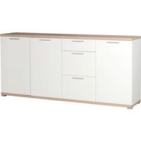 Sideboard GW-Top in Eiche/Weiß - Alufarben/Weiß, MODERN, Holzwerkstoff (192/88/40cm) - Mömax