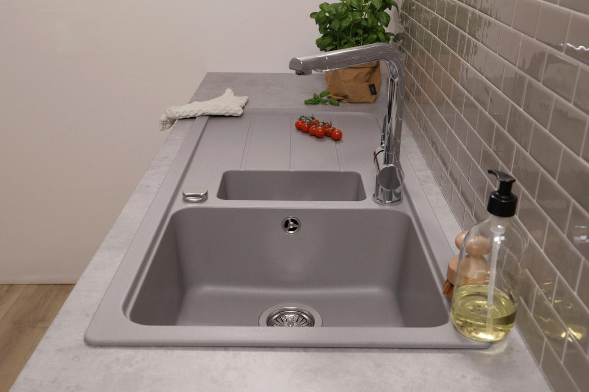 Pomivalno Korito Austin, 100x50cm - siva, Design, kamen (100/20/50cm) - Respekta