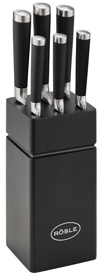 BLOK NA NOŻE 132058 - czarny, Basics, metal (38/15/12cm) - Rösle
