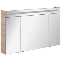 Spiegelschrank "B.Clever" , esche - Alufarben, MODERN, Glas/Holzwerkstoff (120/71,0/16cm) - MID.YOU