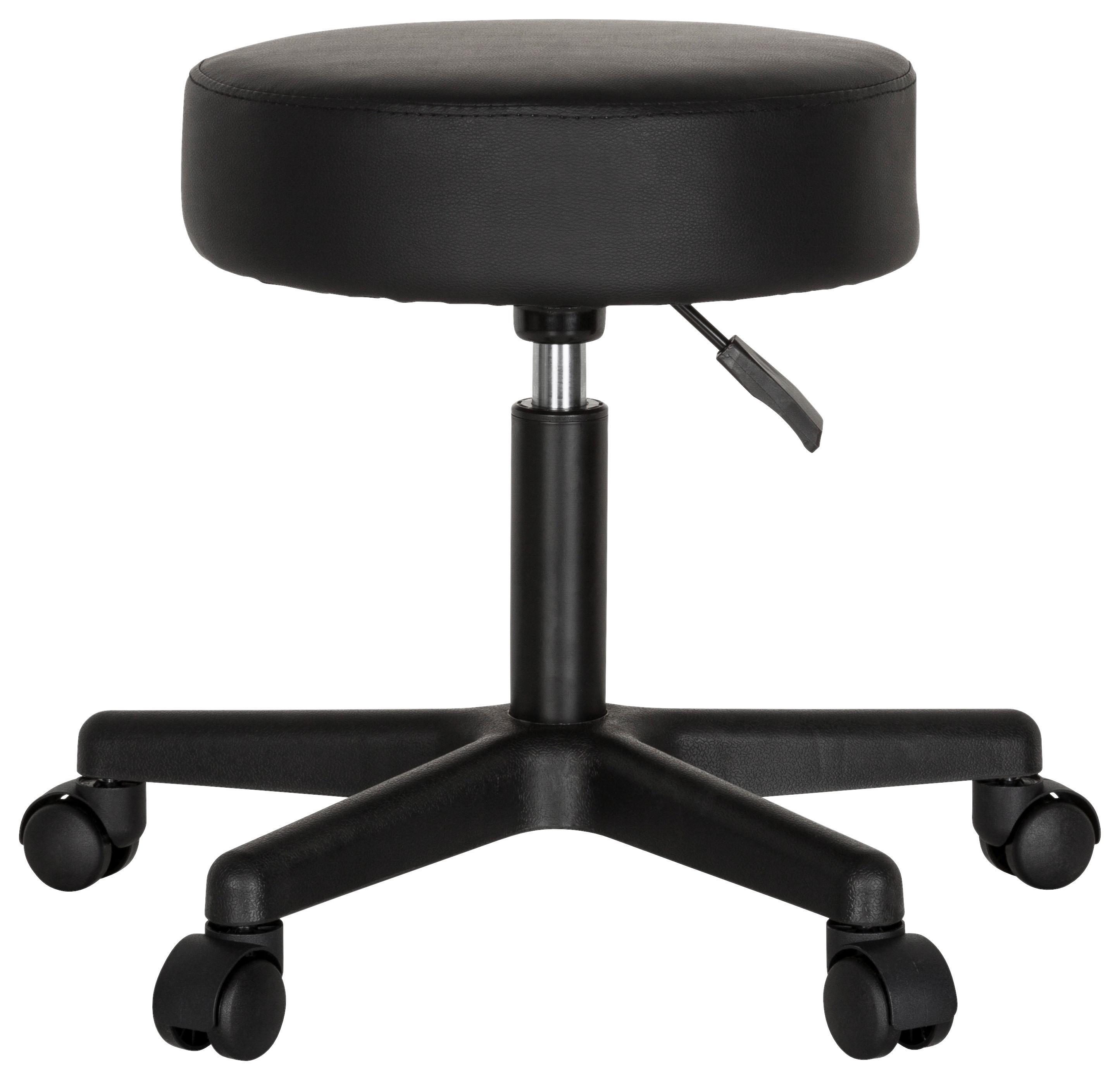 Pisarniški Stolček Operator I, Črna - črna, Moderno, umetna masa/tekstil (57/45/34cm) - MID.YOU