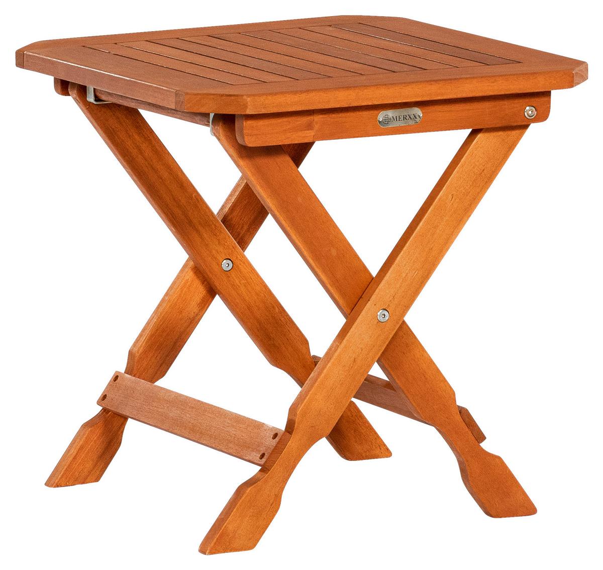 Klapphocker aus Eukalyptus, natur - Naturfarben, KONVENTIONELL, Holz (50/50/50cm) - Gardenson