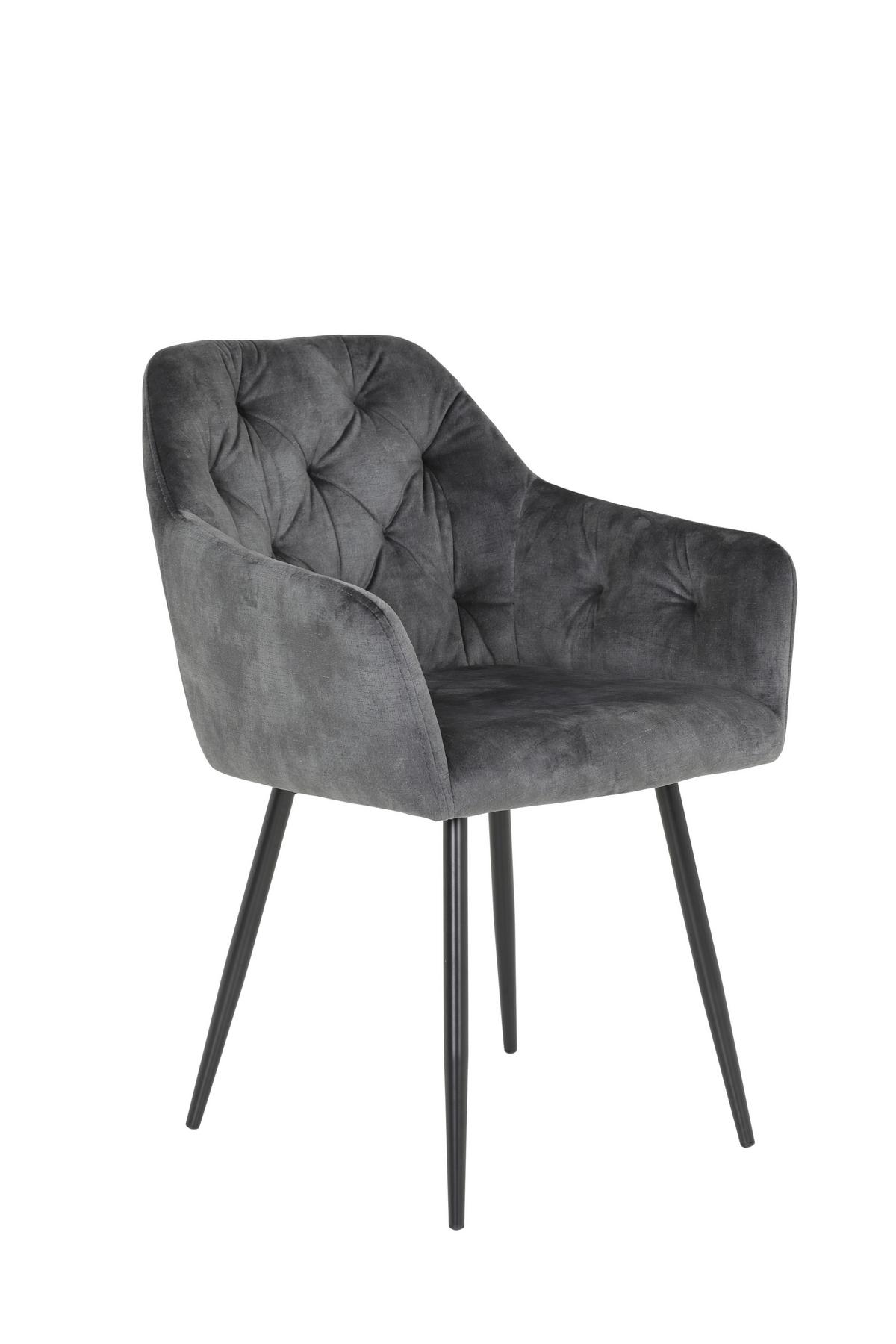 TISCHGRUPPE CLEO II G - Anthrazit, MODERN, Holzwerkstoff/Textil (140/76/90cm) - P & B
