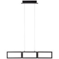 LED-Hängeleuchte Ranut Schwarz max. 34 Watt - Schwarz, Design, Kunststoff/Metall (80,5/12/120cm) - Brilliant