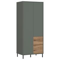 Ormar S Klasičnim Vratima Pozzi - boje hrasta/zelena, Moderno, drvni materijal (75/188,4/58cm) - Modern Living