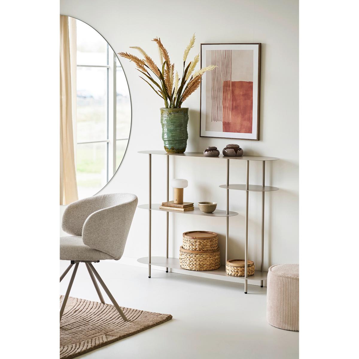 Leinwandbild Mina Canvas Print Beige ca. 50x70cm - Beige/Naturfarben, Basics, Holzwerkstoff/Textil (50/70/2,5cm)