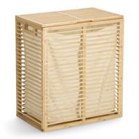 Wäschesammler Naturfarben Bambus - Naturfarben, Basics, Holz (53,5/33/61cm) - Zeller Present