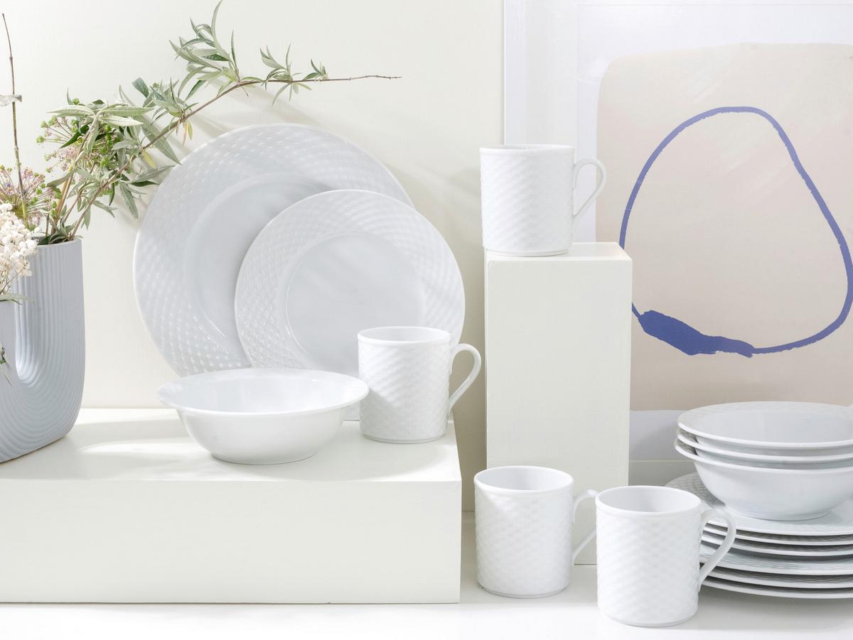 Kombinirani Servis Polo, 16-Delni - bela, Basics, keramika - Creatable